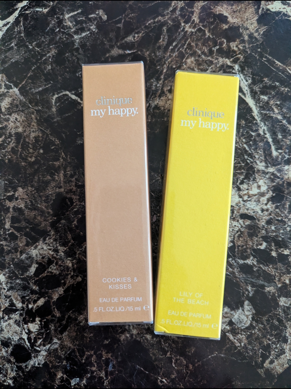 Clinique My Happy Eau de Parfum Duo — Yellow & Tan Boxes